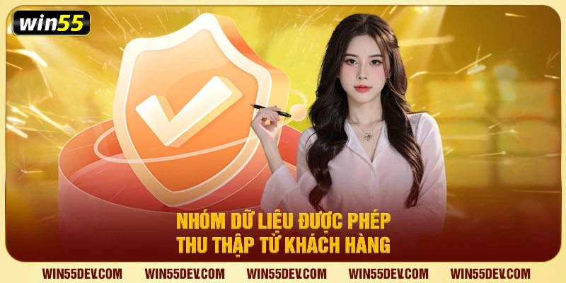 Nhóm dữ liệu được phép thu thập từ khách hàng